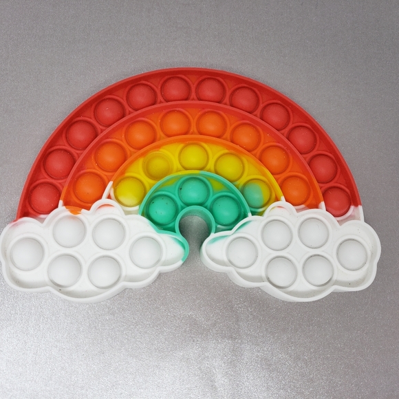 Fries Popsicle Rainbow Bubble Pop It Sensory Fidget Toy - Picture 9 of 13